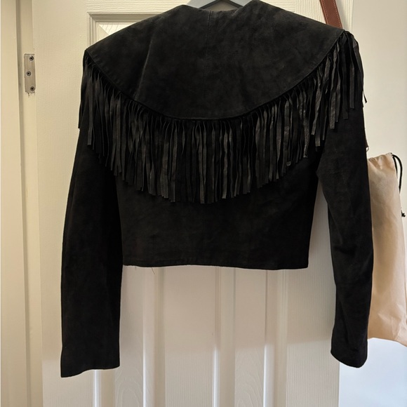 Danier fringed cropped suede jacket - Picture 4 of 5